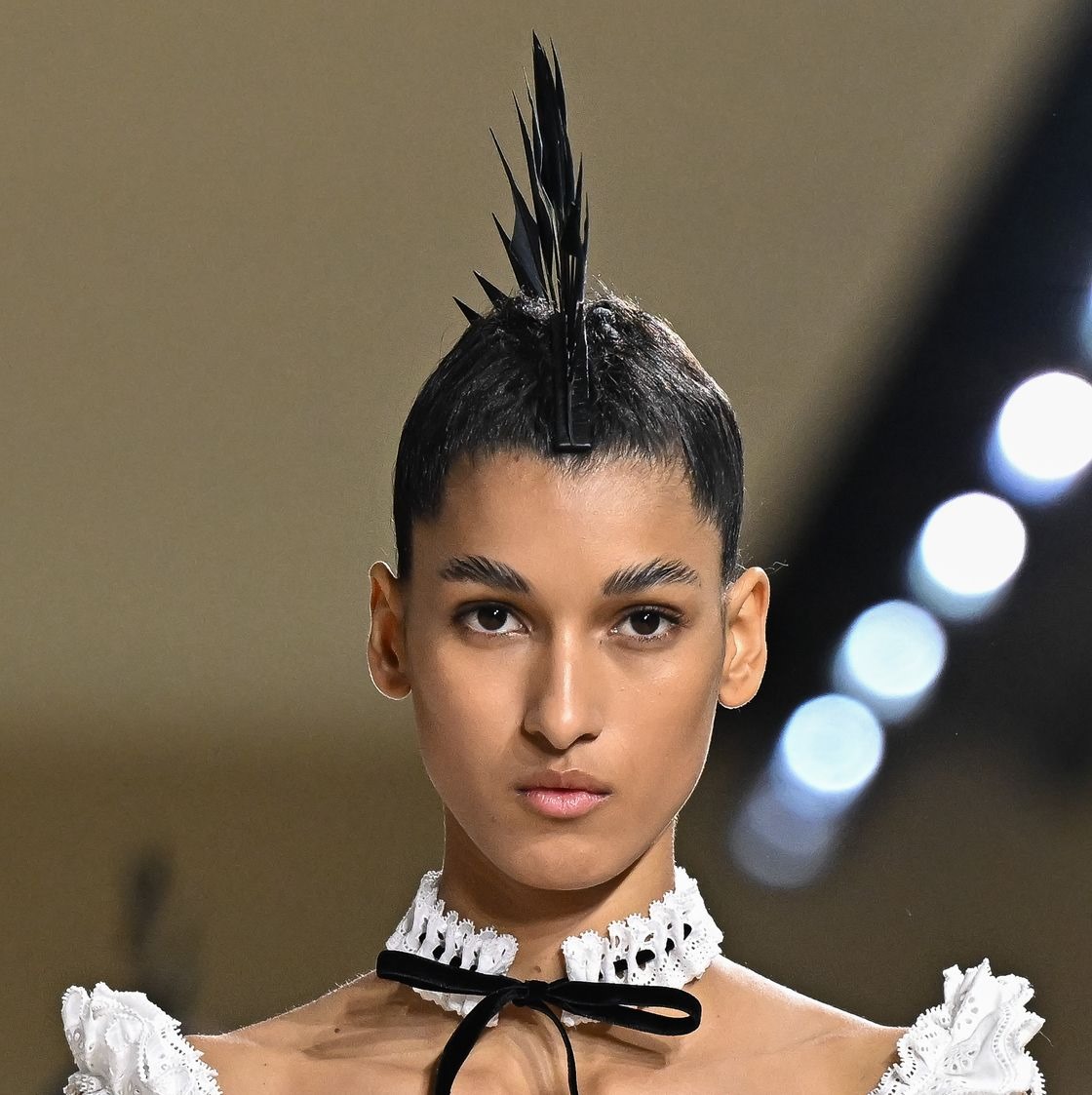 Dior Couture’s Ethereal Makeup And Romantic Punk Mohawks Steal The Show